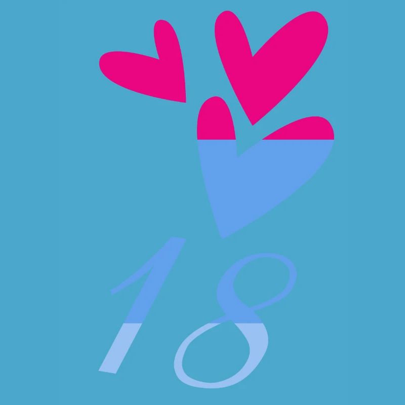 18. 18 ANS. 18e ANNIVERSAIRE. ANNIVERSAIRE 18 ANS.