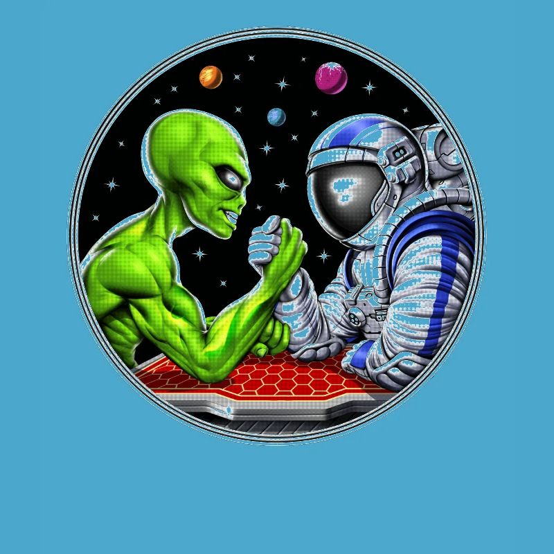 Bras de fer d’astronaute extraterrestre