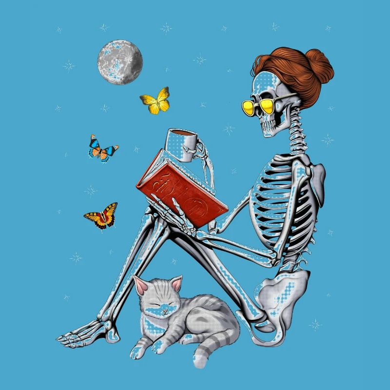 Skeleton Reading Book