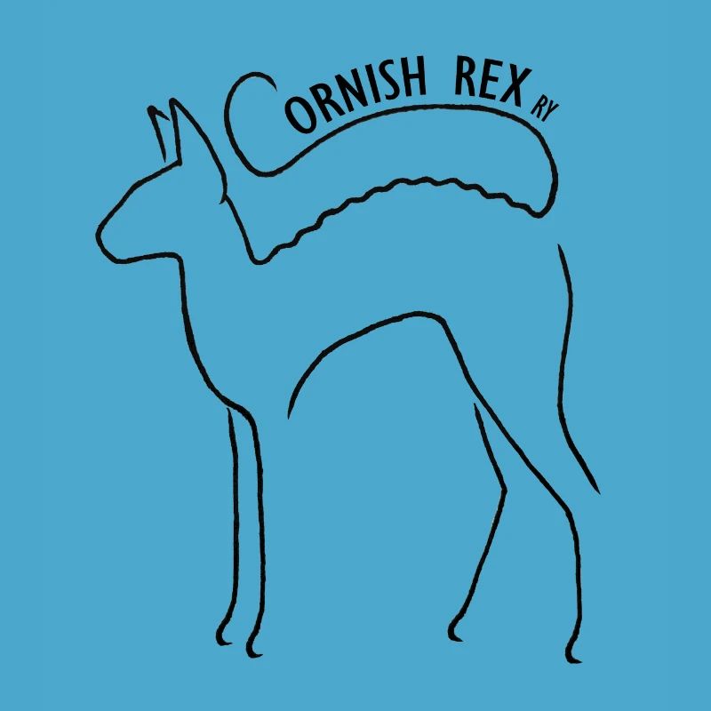 Cornish rex ry logo black