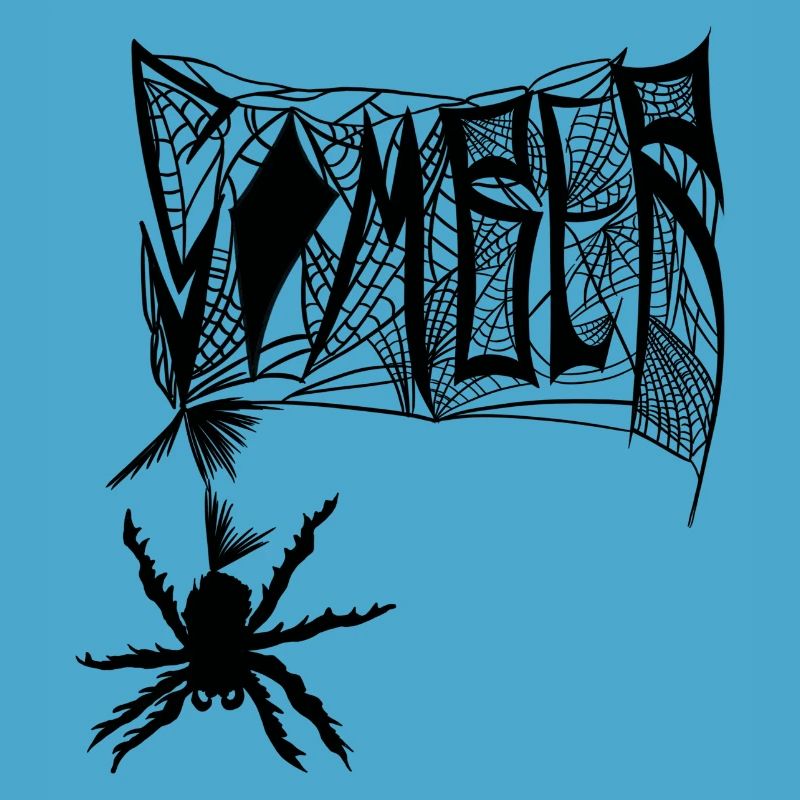 Grafikmarke Somber Spider Web Farbe Schwarz