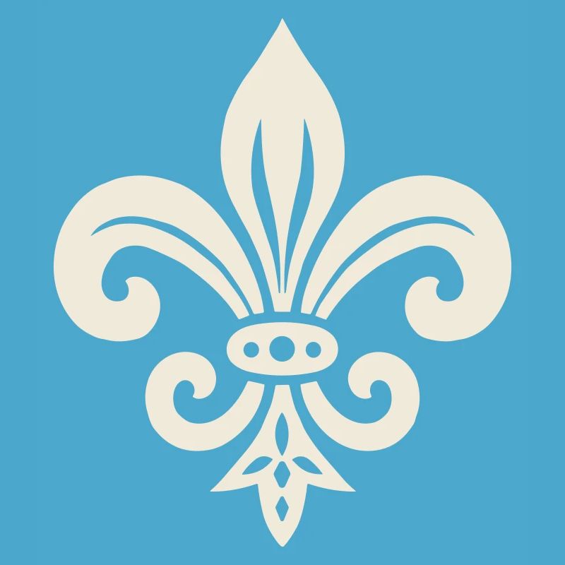 Schlichtes Fleur de lis Design