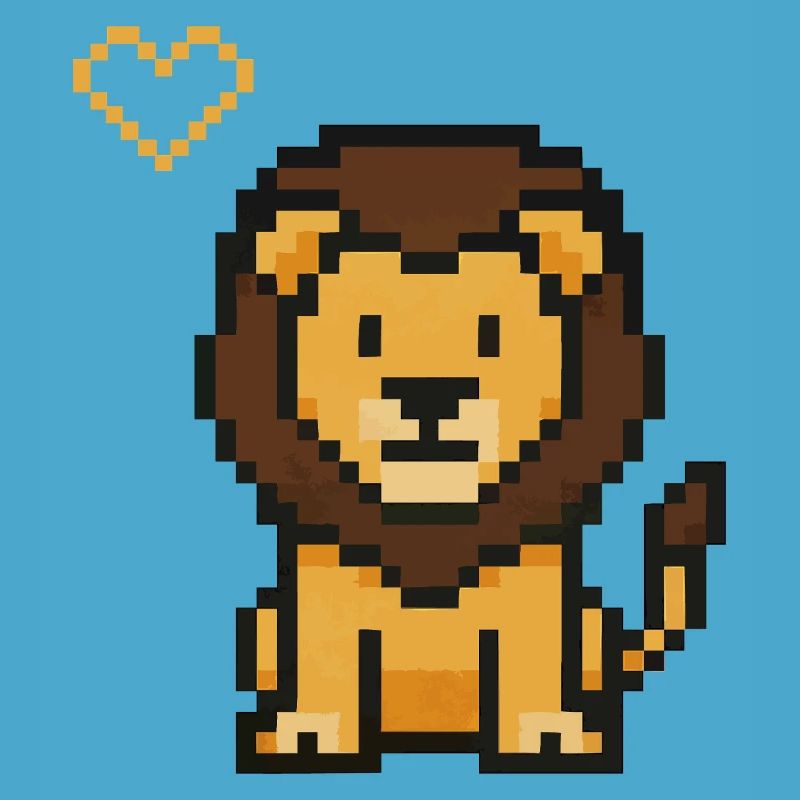 Löwe Pixel