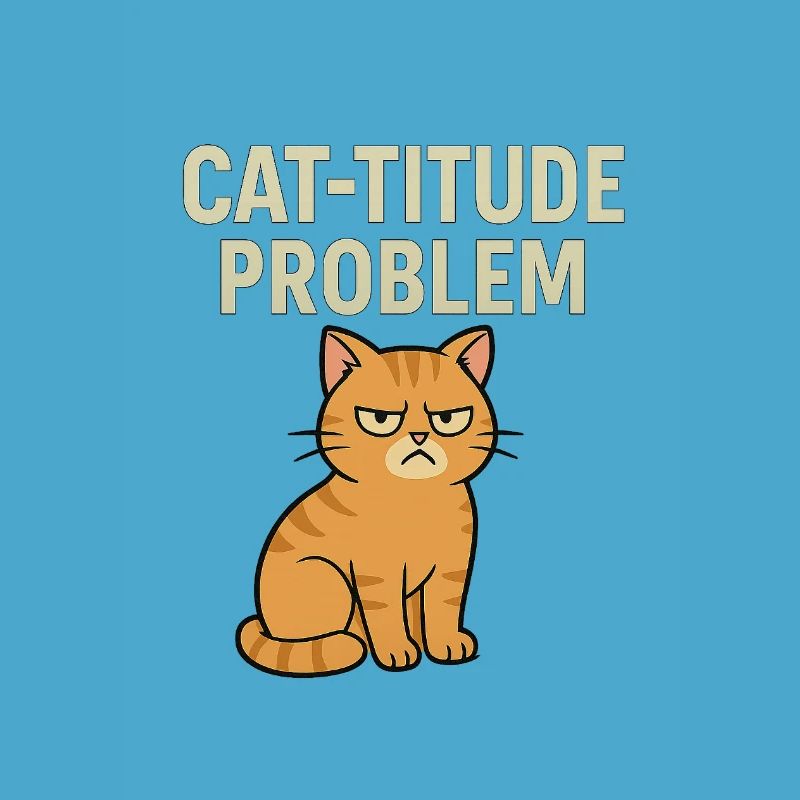 Catitude Problem Mürrische Katze Meme