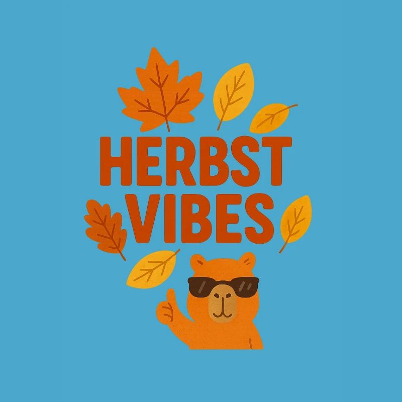 Fall Vibes | Cool Capybara in Autumn Mode