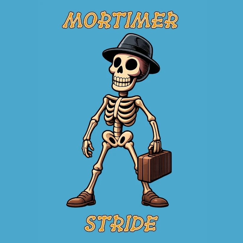 Mortimer Stride Squelette Étoile de l’animation Internet