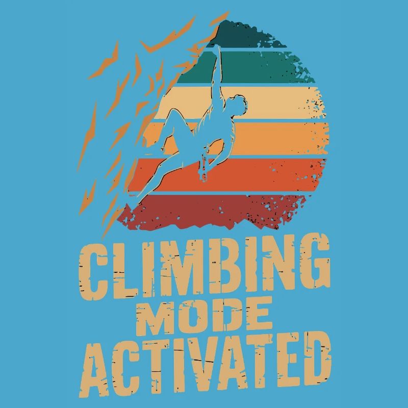 Climbing Mode Activated Klettern Boulder Retro