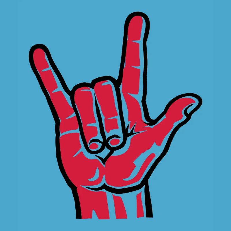 Devil Rock Hand (short) 2c