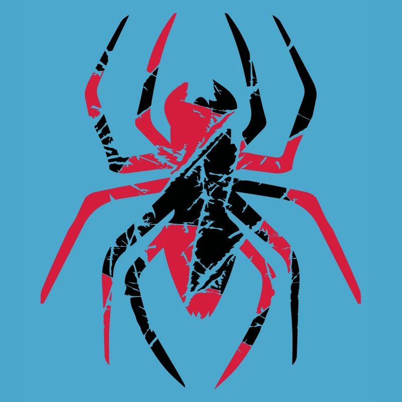 rot kratzer risse spinne logo design ekelig horror