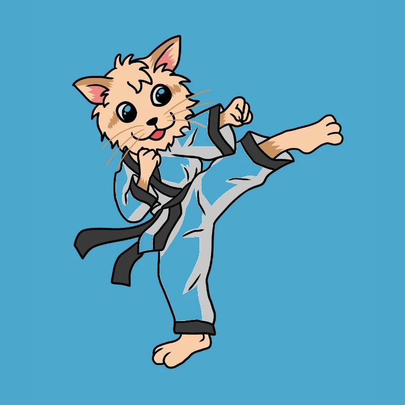 Chat de Karaté