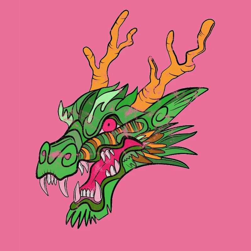 Kali Linux Computer Administrator Tux Dragon Head