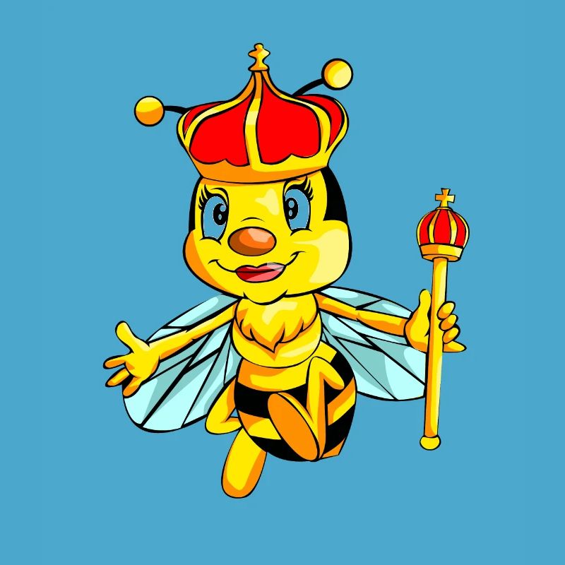 bee bee queen queen bee drawing design