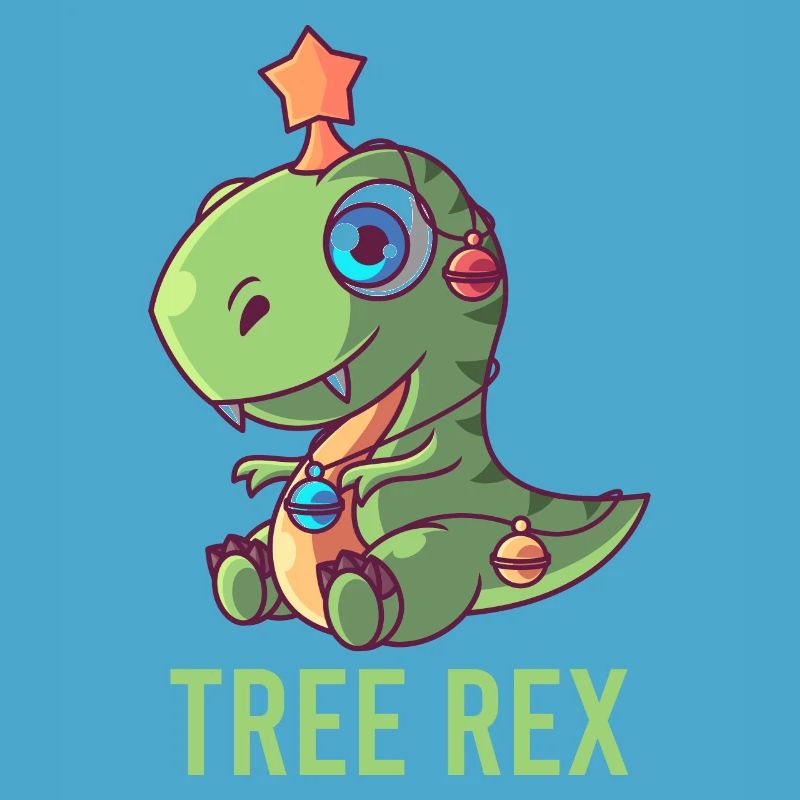 Süßes Tree Rex T-Rex Weihnachtsmann Geschenk Licht