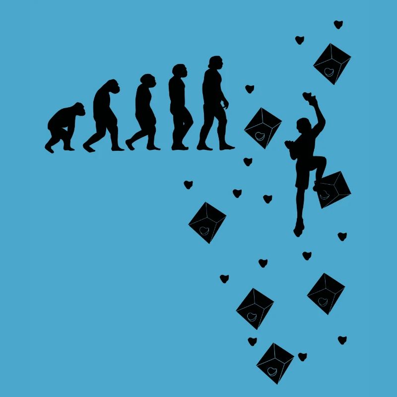 Climbing bouldering mountaineering evolution climber