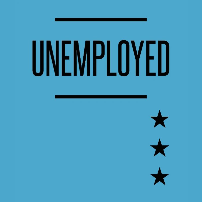 Arbejdsløs skjorte - sjovt på udkig efter karriere