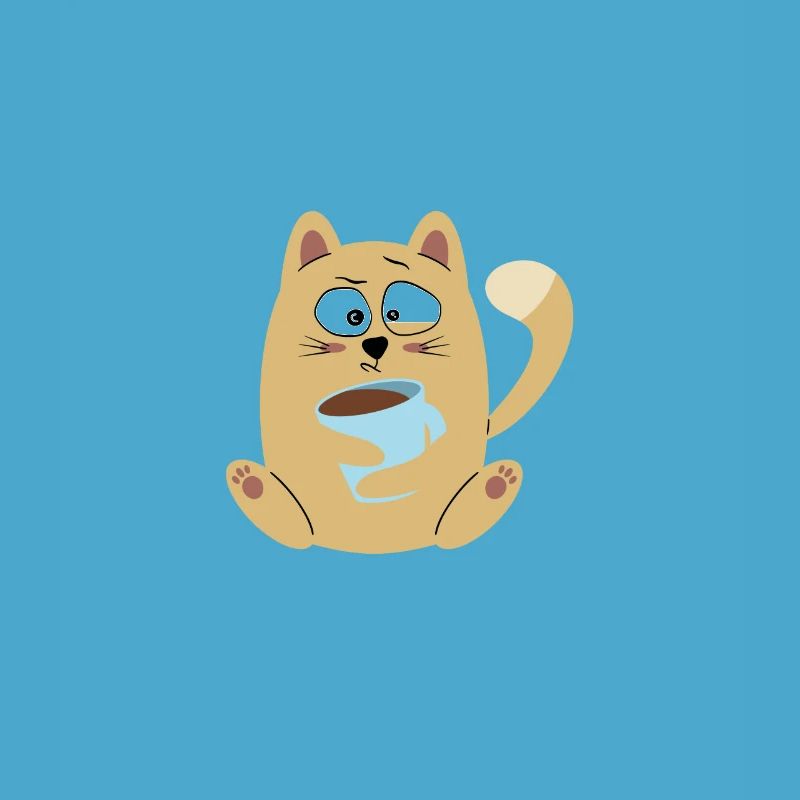 Coffee because Murder is wrong cat gift