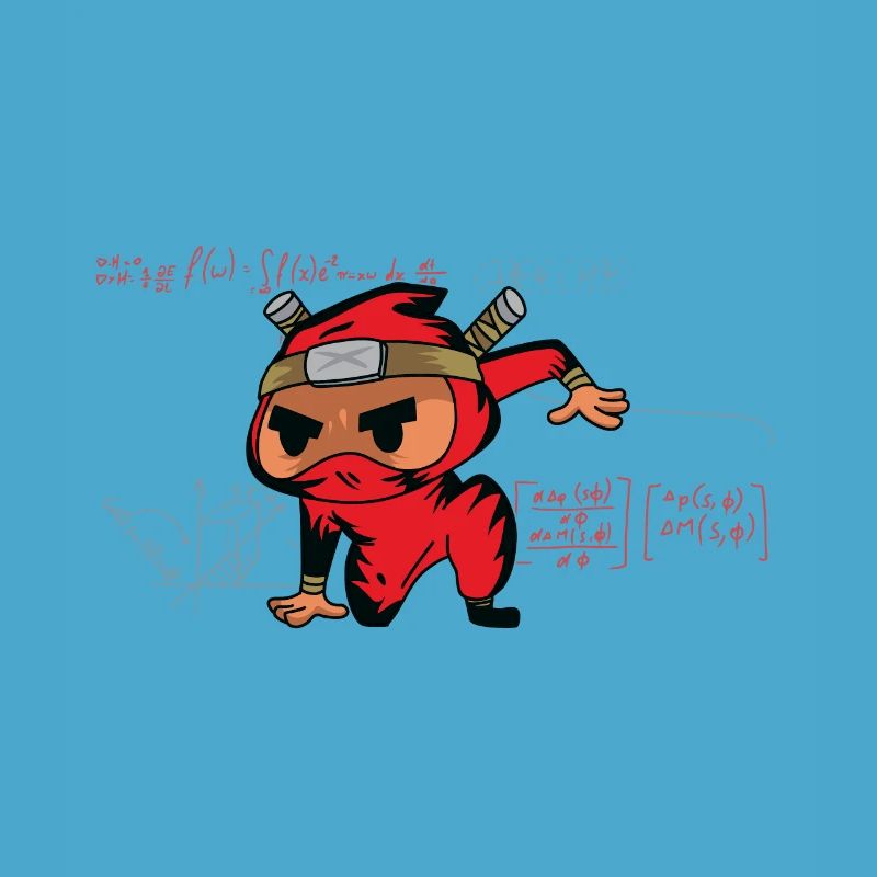Funny Math Ninja For Mathematics Teacher Student
