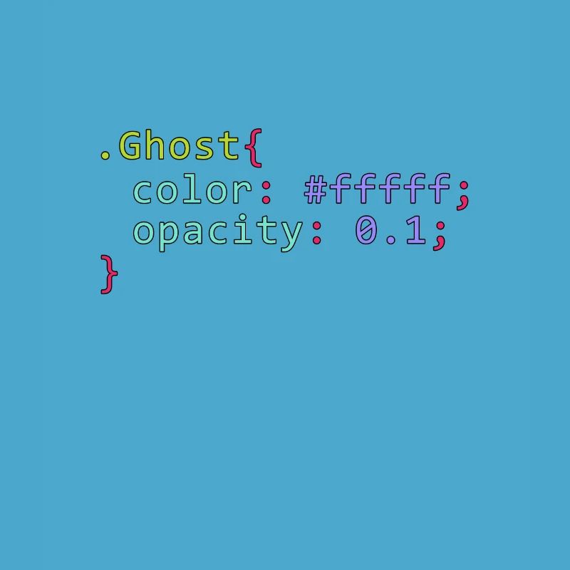 Geist im CSS Format Code für ein Gheis für