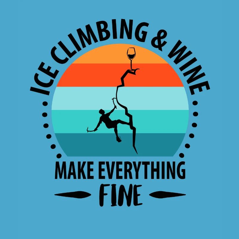 Eisklettern Eiskletterer Eispickel Bergsteigen