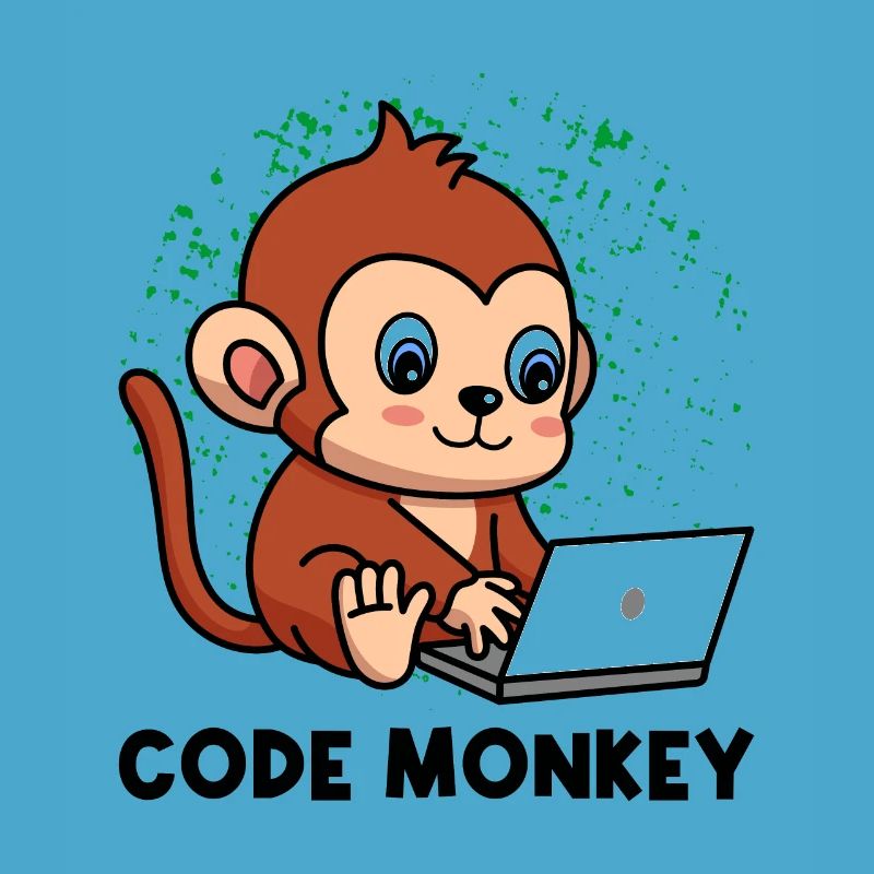 Code Monkey Programming Coder Computer Geek Develo