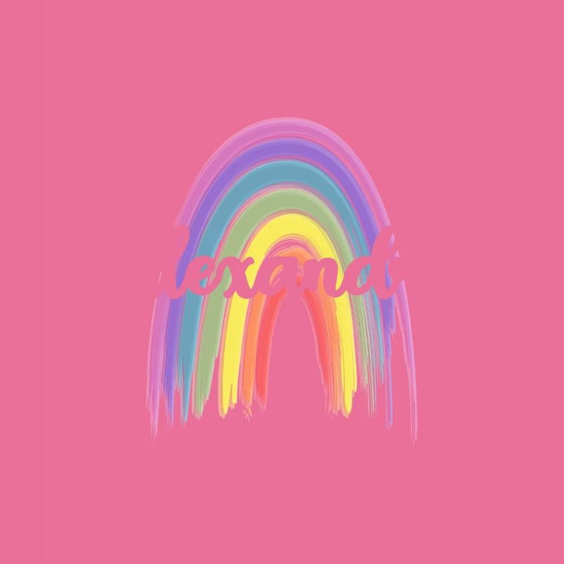 ALEXANDRA Rainbow Cursive