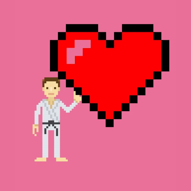 Karate Pixel - Karate Geschenkidee