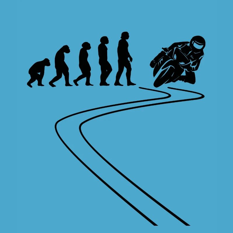 Motorcyclist Motorcycle Moped Evolution Motorcycle