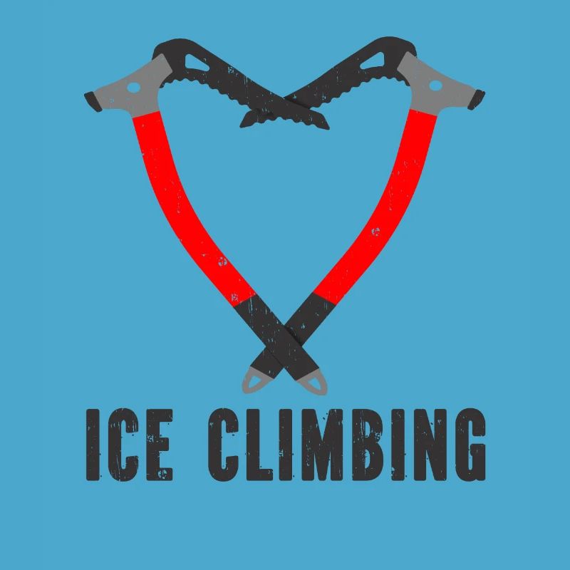 Ich Liebe Eisklettern Eiskletterer Eispickel