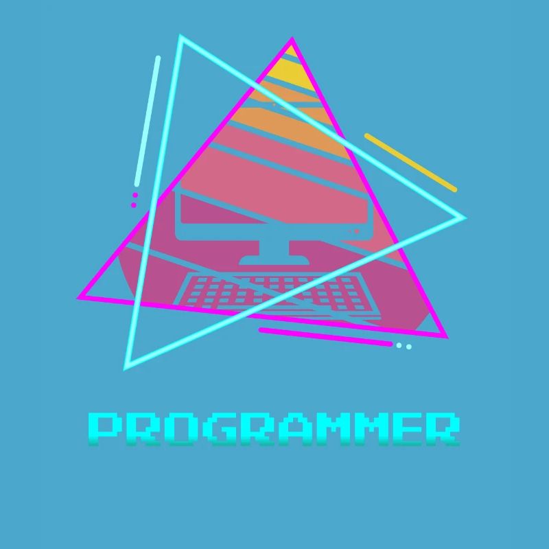 Retro Programmer Computer Programming