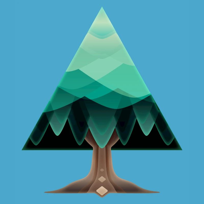 The triangular tree