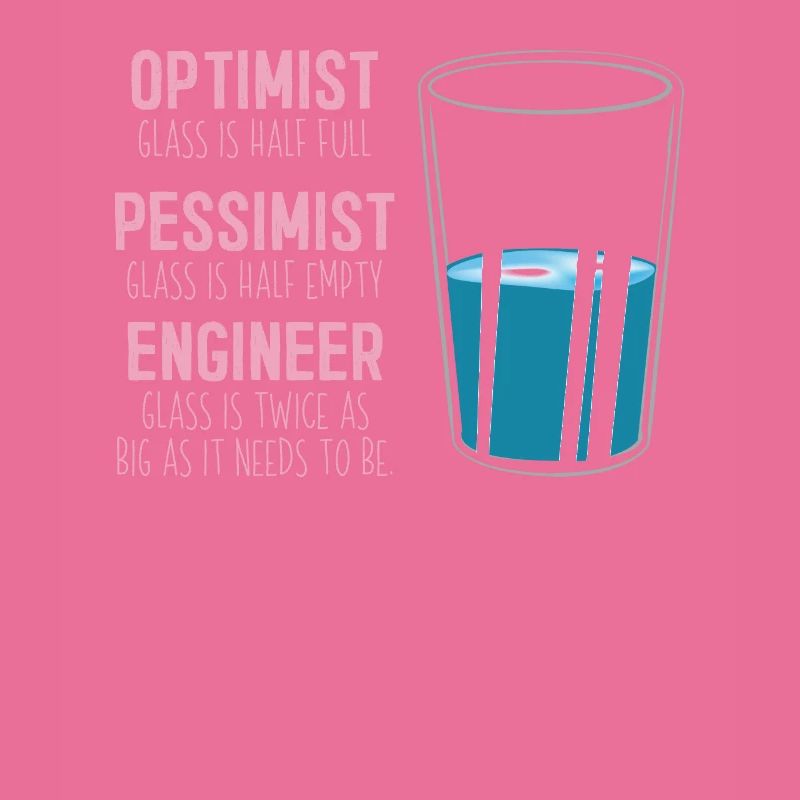Funny Engineering Computer Civil Optimist Glas