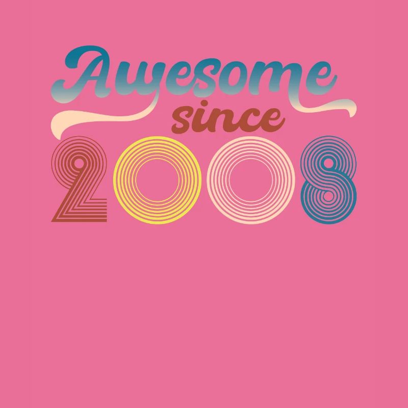 Fantastic since 2008 retro 15th Bitrthday