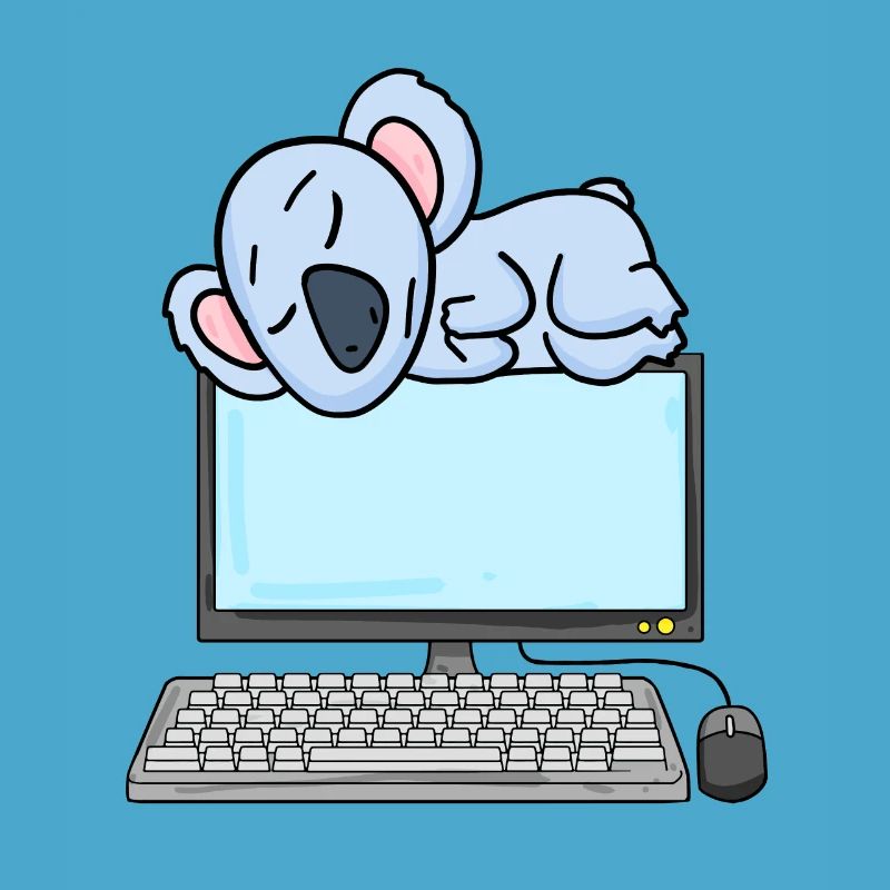 Koala Computer Nerd Programmer Gift
