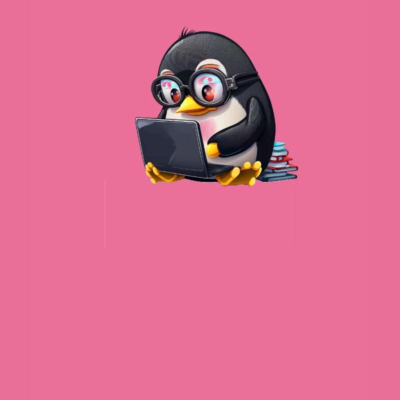 Live Free Code Linux Nerd Tux Nerdy Penguin Coding