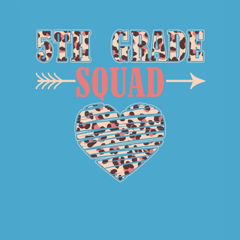 5th Grade Squad Teacher Fifth Student Team Back