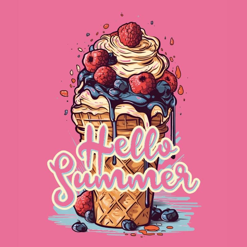 Hello Summer Eis Eiscreme Eisdiele