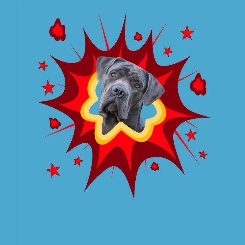 Conception de chien de bande dessinée - Pow - Cane Corso