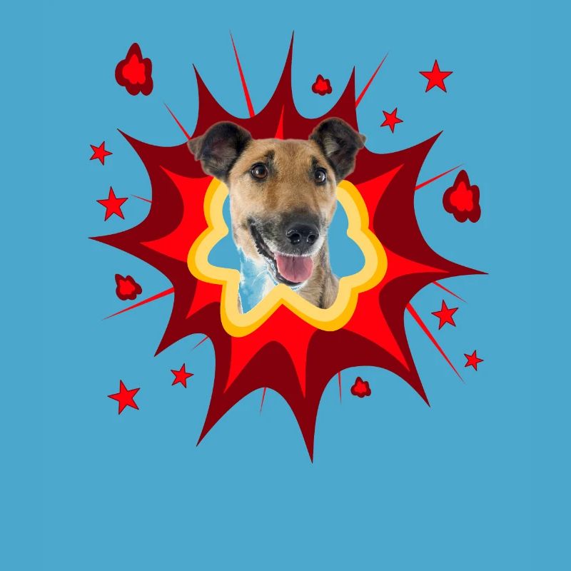 Comic Dog Design - Pow - Fox Terrier