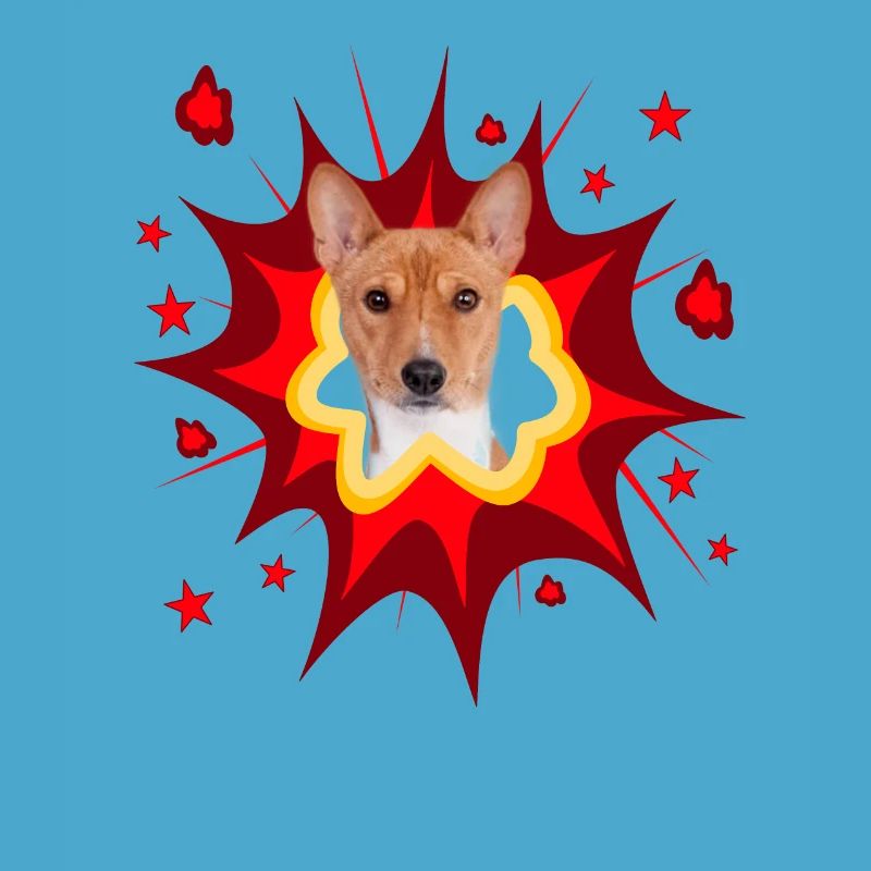 Comic Hund Design - Pow - Basenji