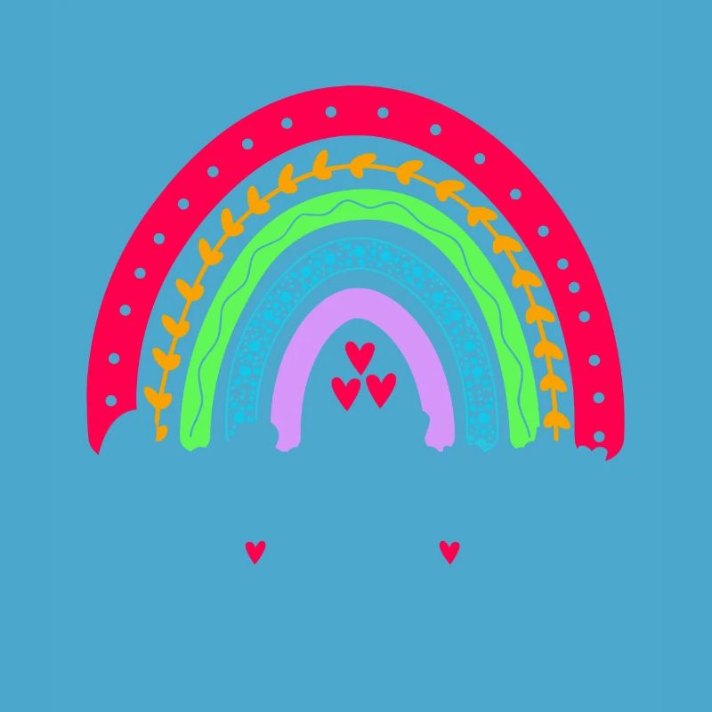 Große Schwester 2024 Boho Regenbogen Design