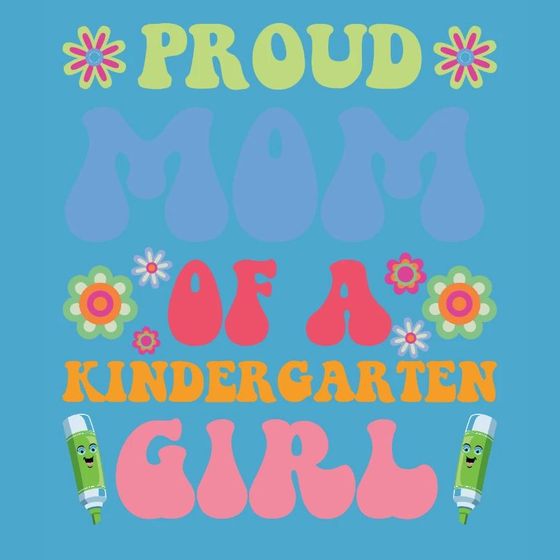 Stolze Mutter eines Kindergartenmädchens! Tochter