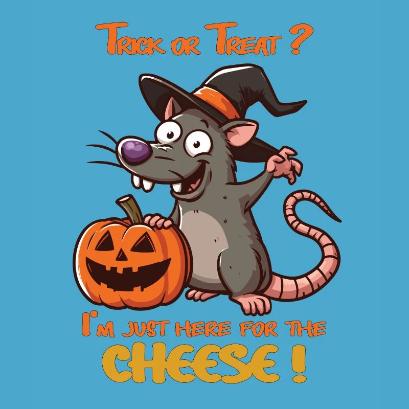 Halloween-Ratte, Süßes oder Saures Käse