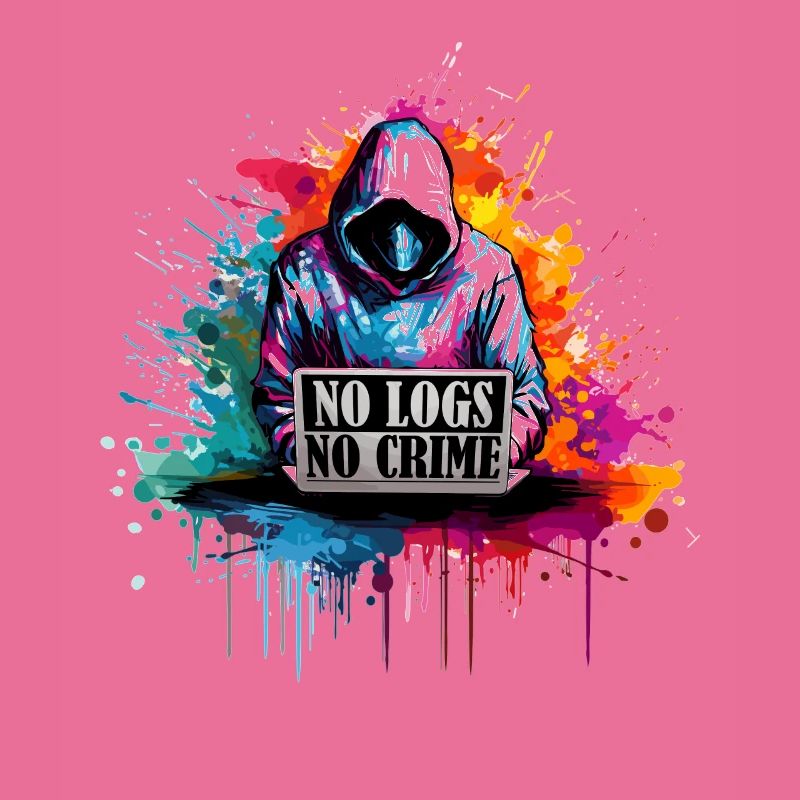 Ethical Hacker's Code: No Logs, No Crime Visual