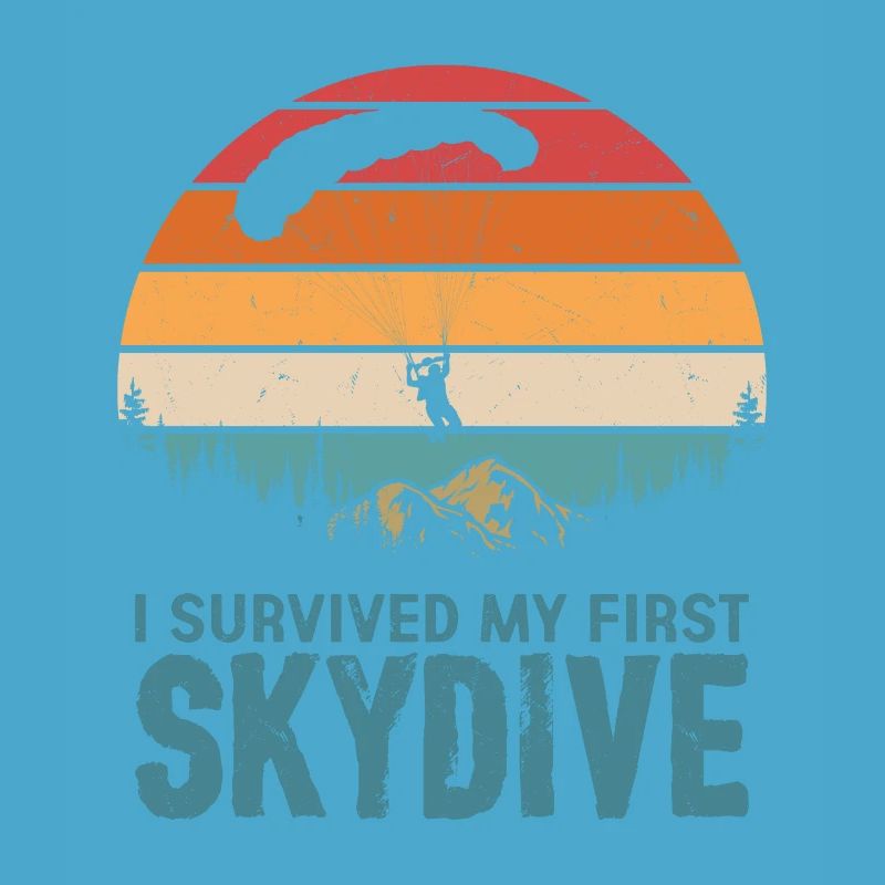 I Survived My First Skydive Skydiver Parachute
