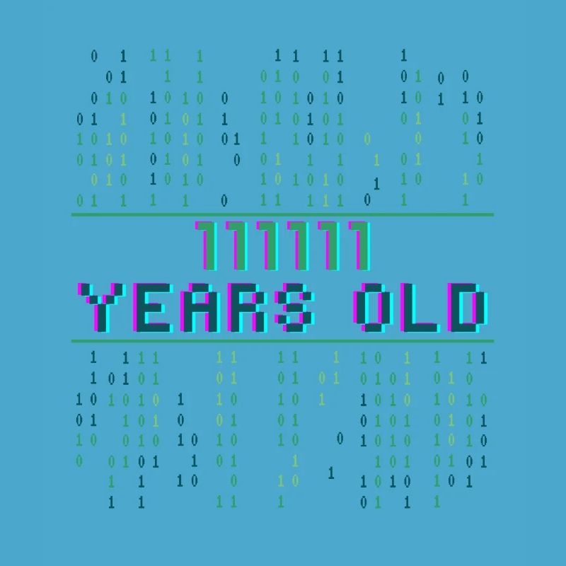 63. Geburtstag 63 Jahre alt Binärcode Coder