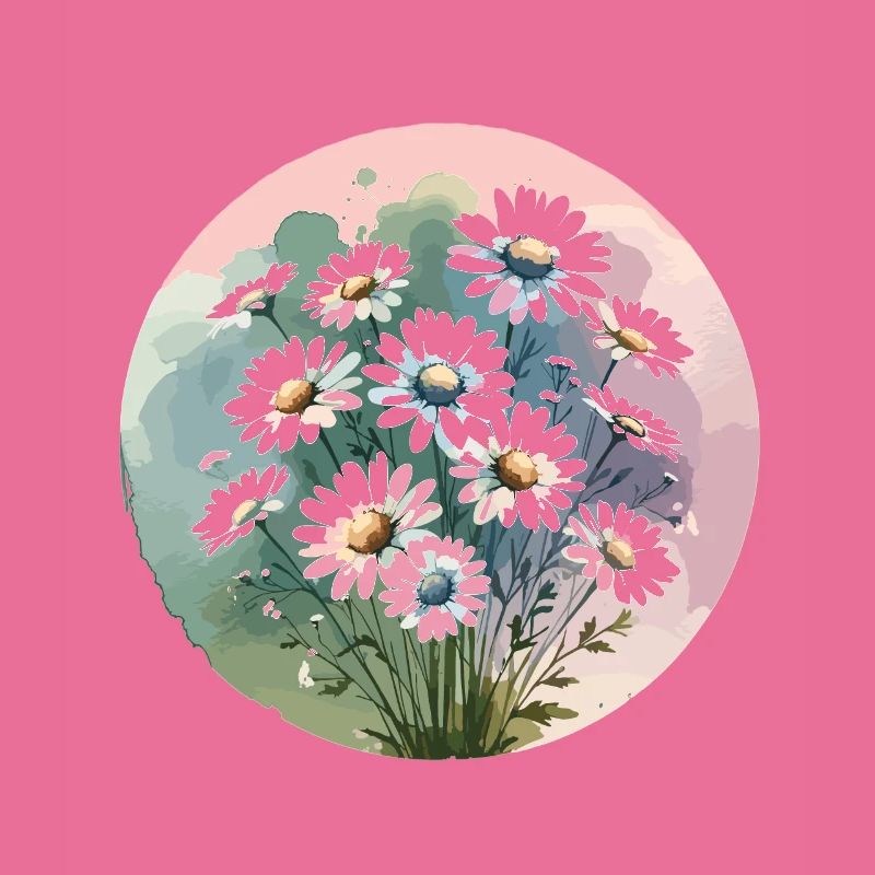 Gänseblümchen gezeichnet