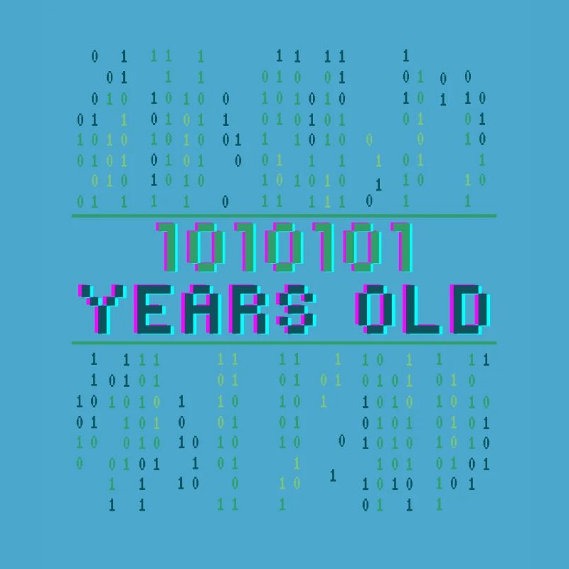 85th Birthday 85 Years Old Binary Code Coder