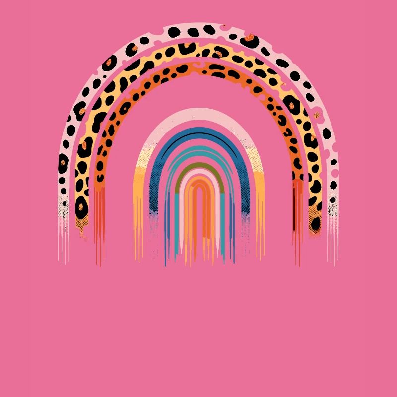 Paraprofessional Leopard Rainbow Educator Parapro