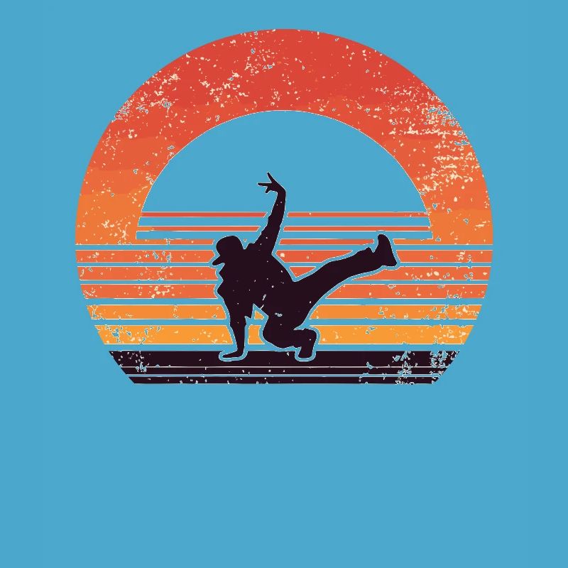 Rétro coucher de soleil danse danse danseuse