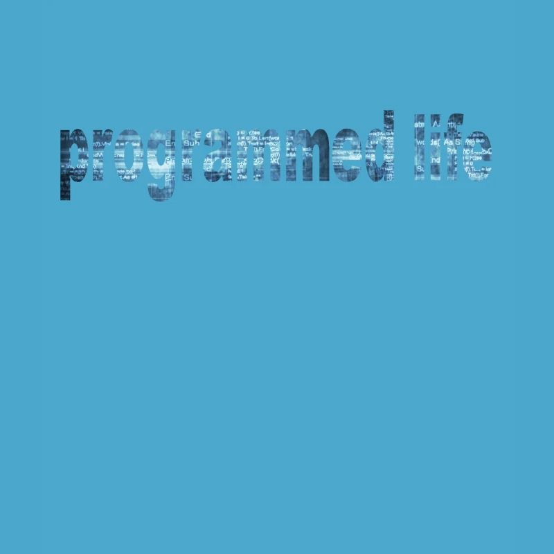 Programmiertes Leben Typografie Programmed Life